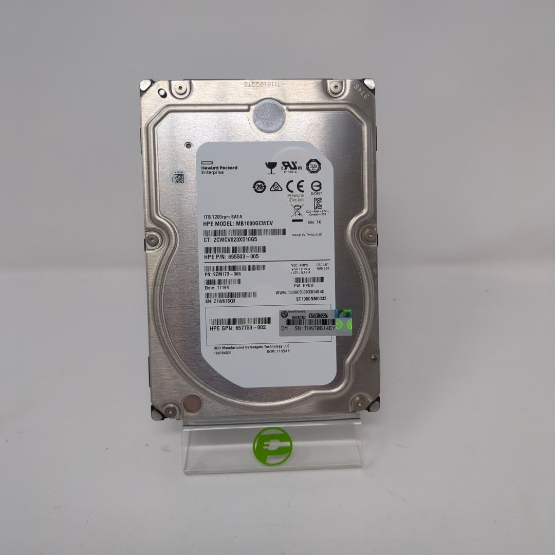 HP 3.5" Enterprise 1TB SATA III HDD MB1000GCWCV