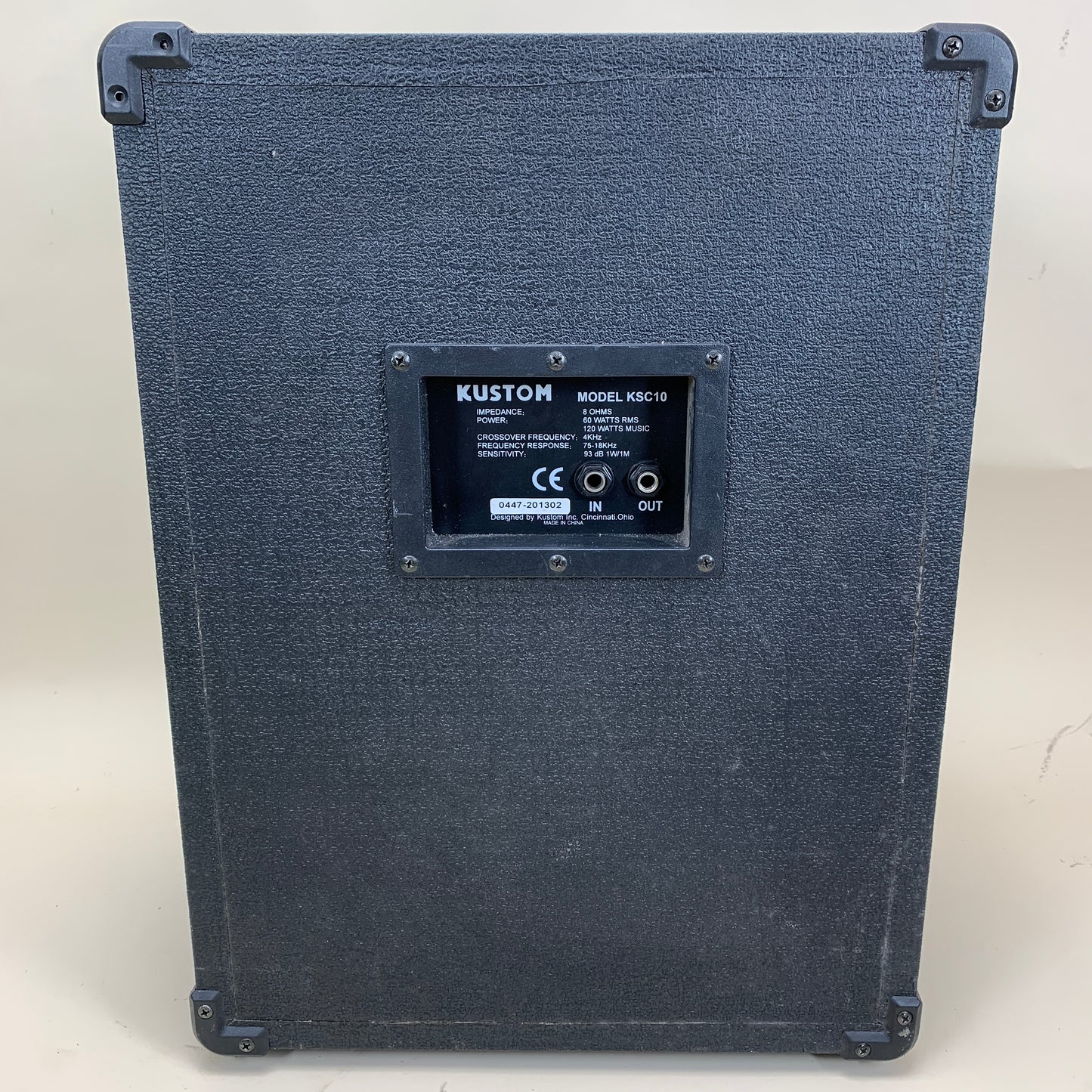 KUSTOM KSC10 High Power Speaker System Black KSC10
