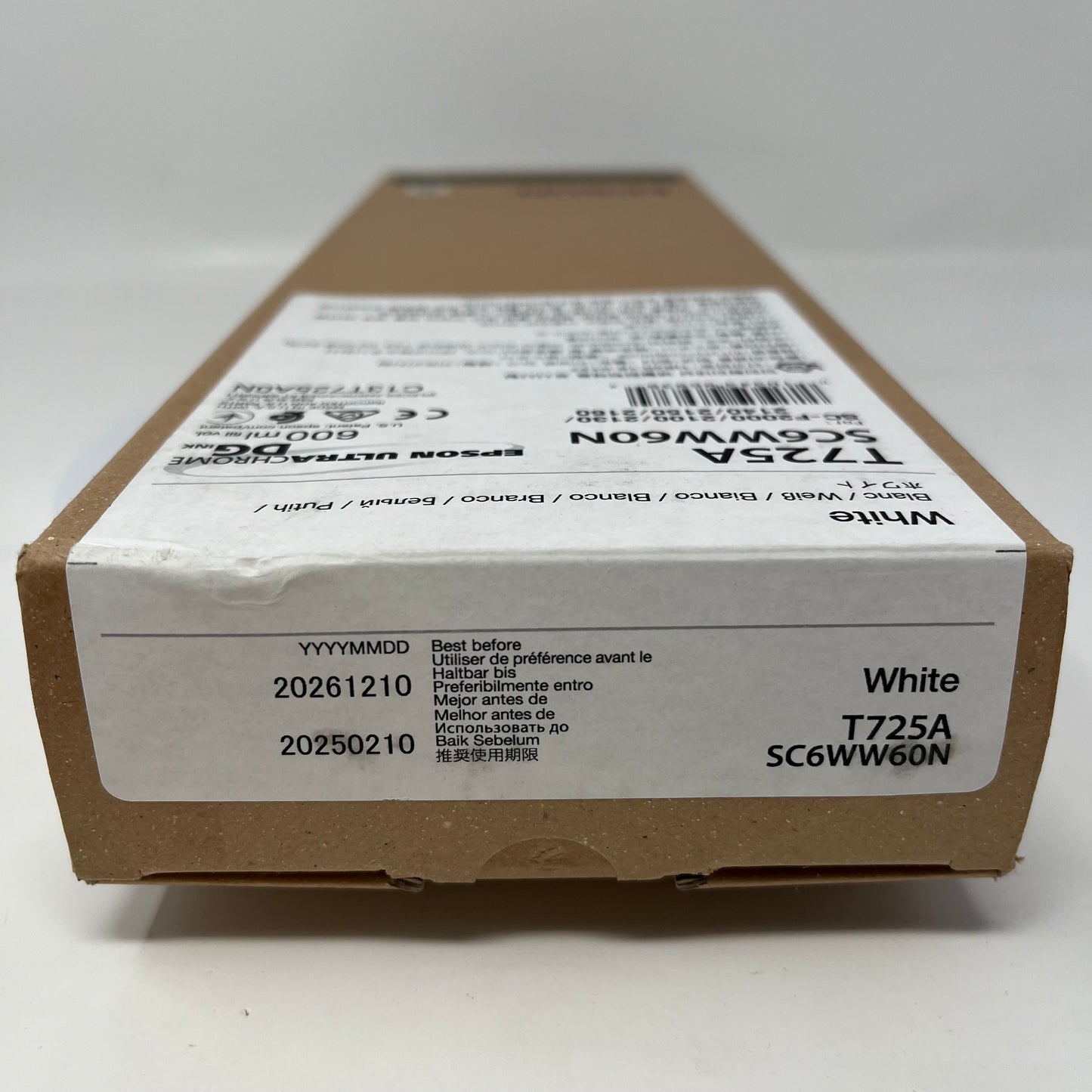 New Epson T725A C13T725A0N White Ink Cartridge