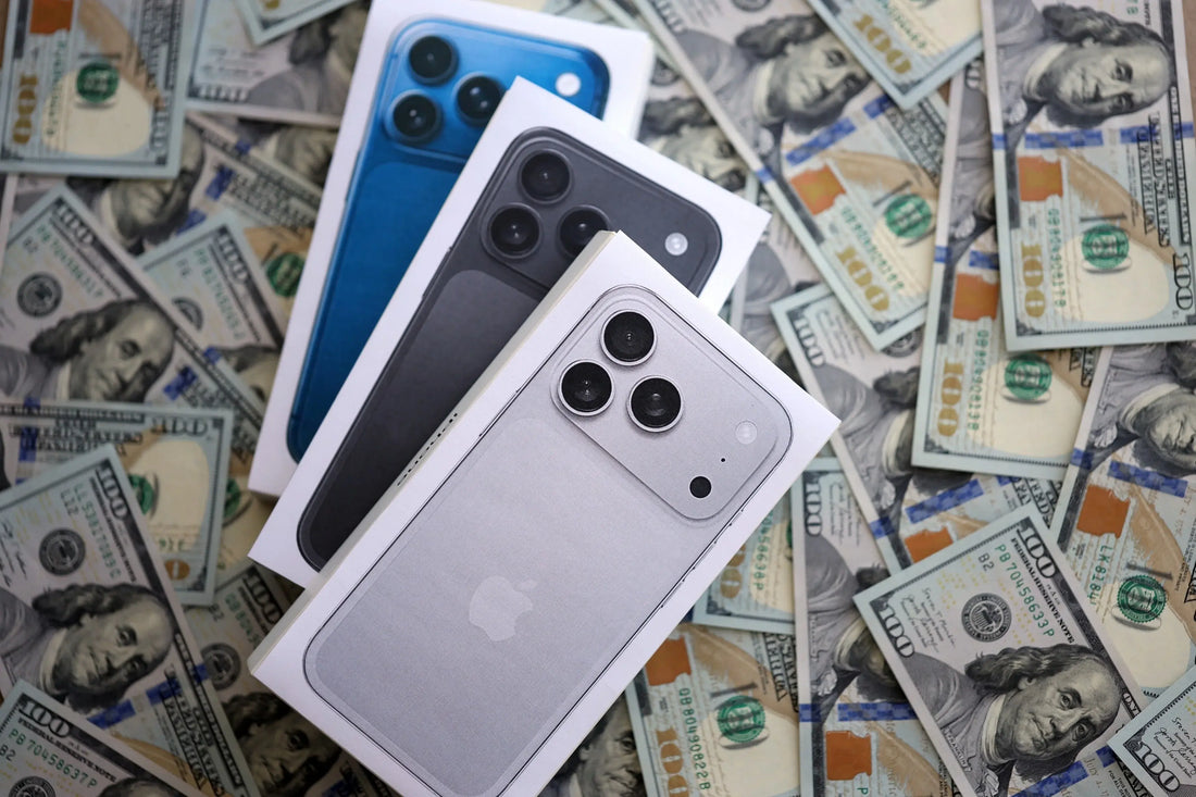 Selection of iPhone 11 and newer devices on display at PayMore Sand Lake