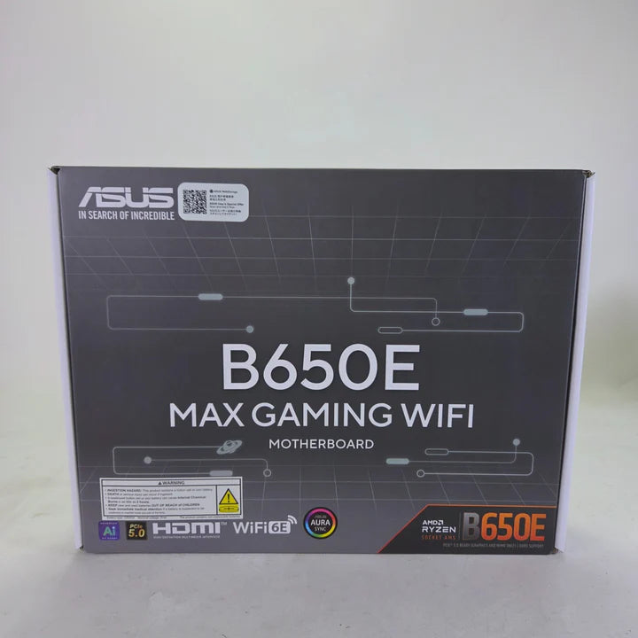 New Asus B650E Max Gaming WiFi AM5 ATX AMD DDR4 Motherboard