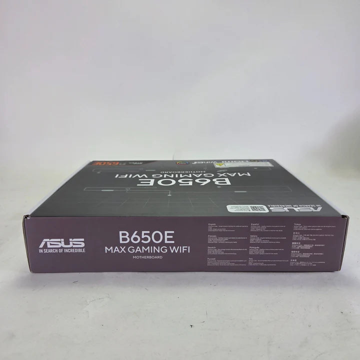 New Asus B650E Max Gaming WiFi AM5 ATX AMD DDR4 Motherboard