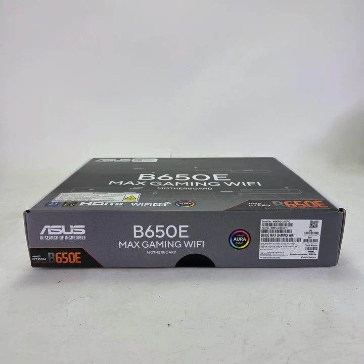 New Asus B650E Max Gaming WiFi AM5 ATX AMD DDR4 Motherboard