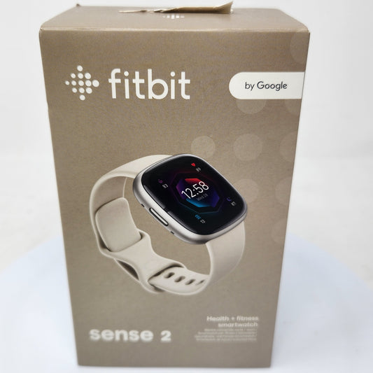 New Fitbit Sense 2 24MM Fitness Smartwatch FB521SRWT-US