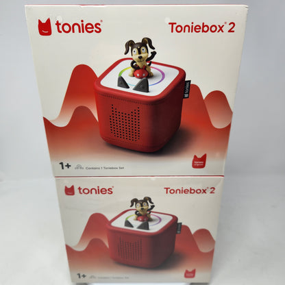 New Tonie Toniebox 2 Audio Player Starter Set Playtime Red Puppy 11003120