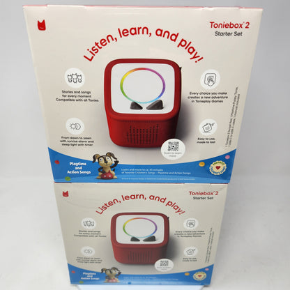 New Tonie Toniebox 2 Audio Player Starter Set Playtime Red Puppy 11003120