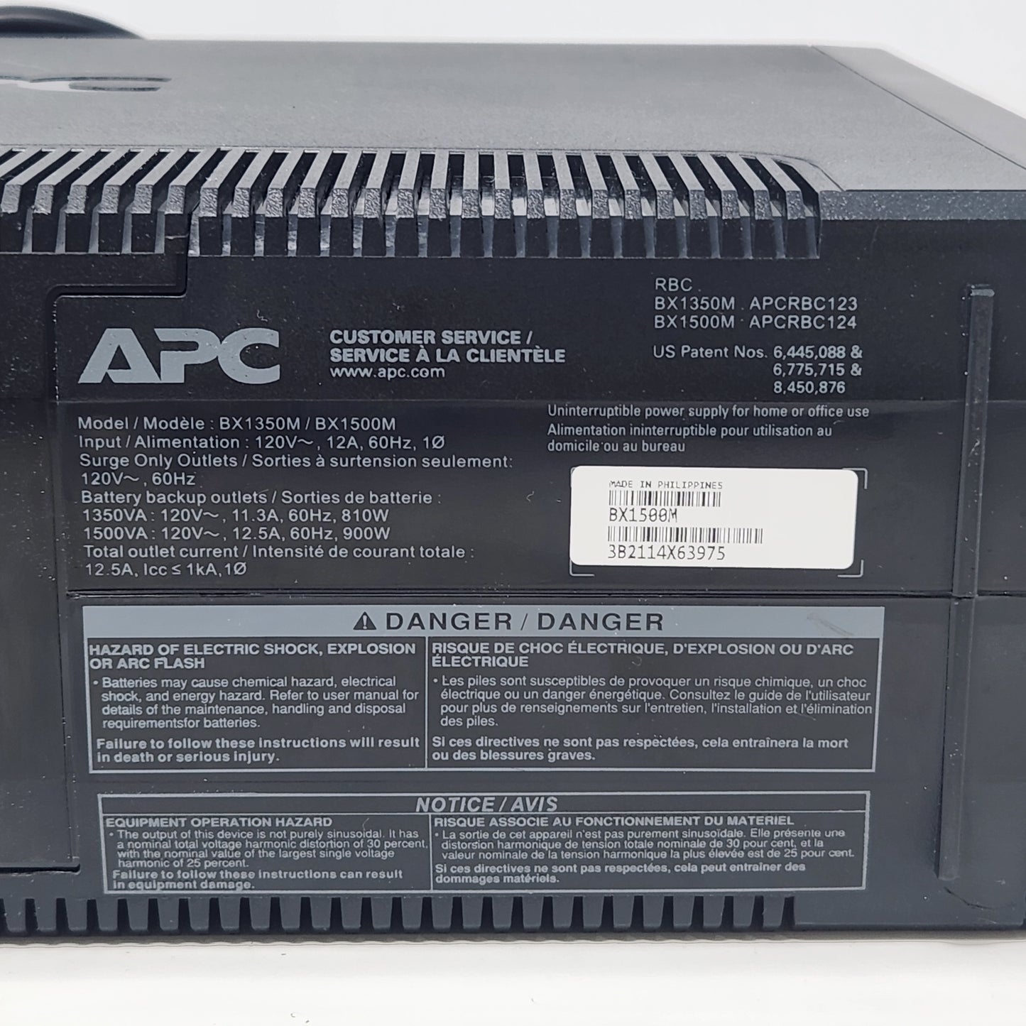 APC BX1500M Line-Interactive Uninterruptible Power Supply