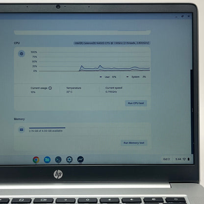 HP Chromebook 14A-NA0010NR 14.4" Celeron N4000 2.6GHz 4GB RAM 32GB SSD