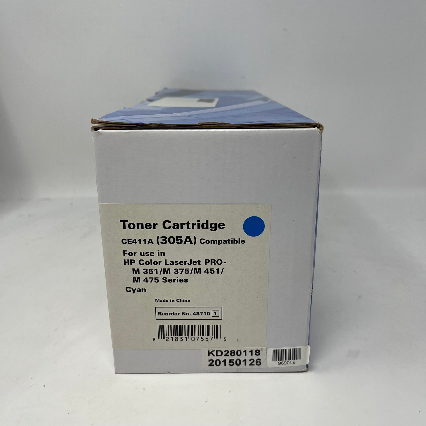 New HP Colour laserjet Pro CE411A Cyan Toner Cartridge 305A