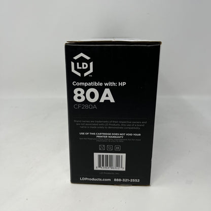 New LD Toner Cartridge CF280A Black 80A