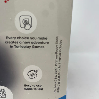 New Tonie Toniebox 2 Audio Player Starter Set Playtime Sky Blue Puppy 11003122