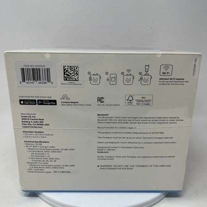 New Tonie Toniebox 2 Audio Player Starter Set Playtime Sky Blue Puppy 11003122