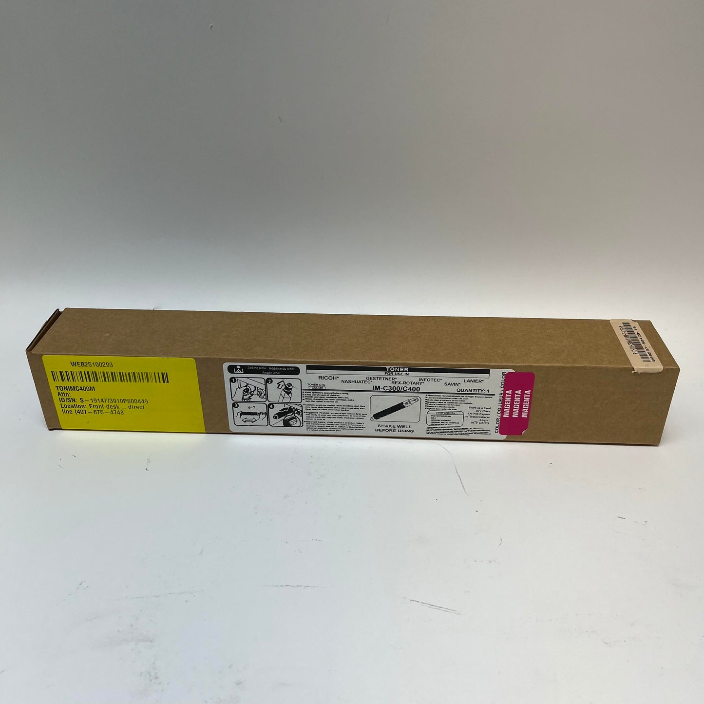 New Ricoh IM-C400 Magenta Toner Cartridge 842372