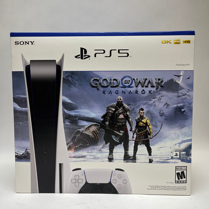 New Sony PlayStation 5 God Of War Ragnarok Disc Edition CFI-1215A 825GB Console