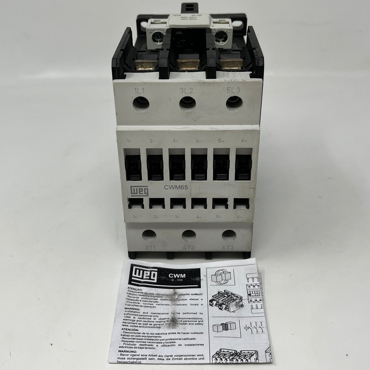 Weg CWM65 Contactor (380ACV Relay 50/60Hz) AC Non-Reversing IEC Contactor 