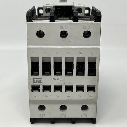 Weg CWM65 Contactor (380ACV Relay 50/60Hz) AC Non-Reversing IEC Contactor 