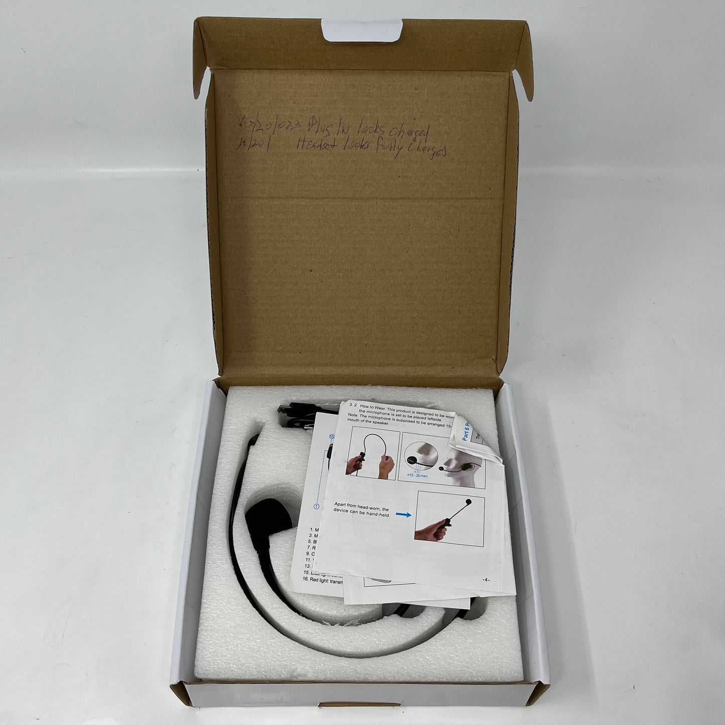 Bietrun WXM01 UHF Wireless Microphone Headset Black