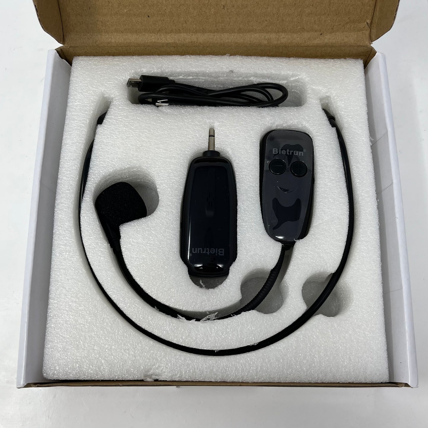 Bietrun WXM01 UHF Wireless Microphone Headset Black