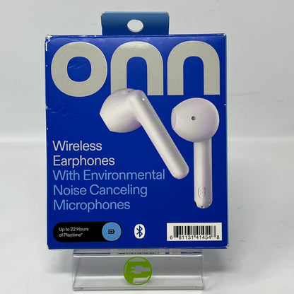 Onn. Wireless in-Ear Earphones w/ Environmental Noise Cancellation Microphone & Charging Case