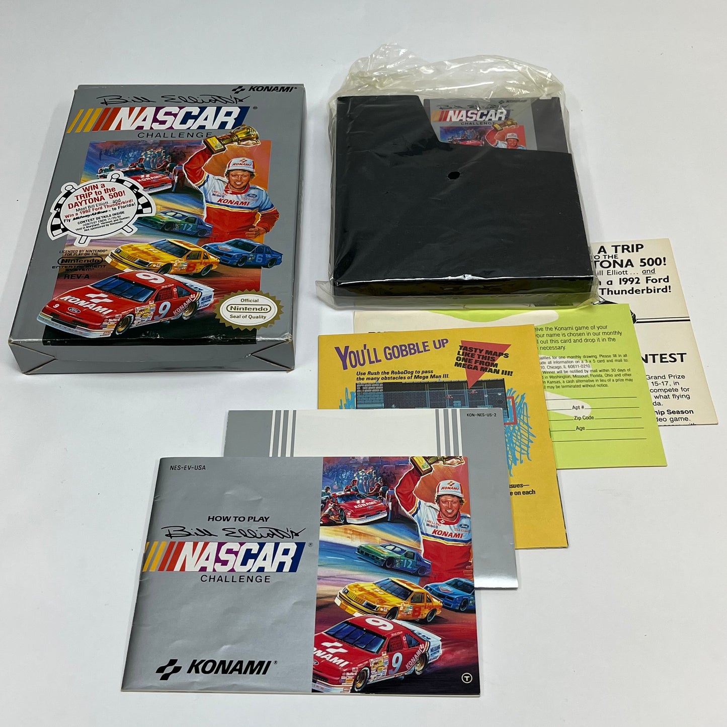 Bill Elliott's NASCAR Challenge (Nintendo NES, 1991)
