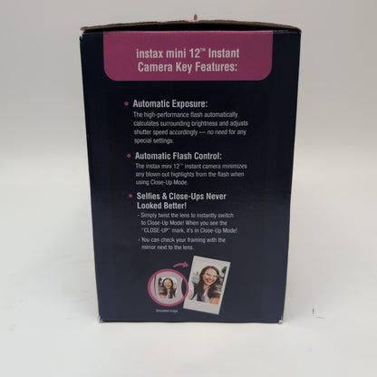 New Fujifilm Instax Mini 12 600024598 Instant Film Camera Bundle Lilac Purple