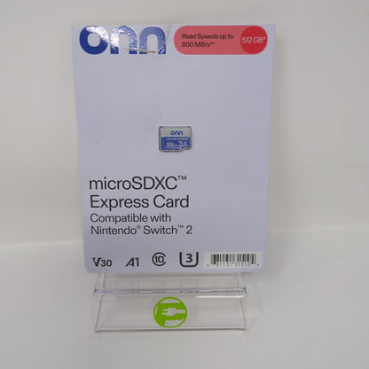 New Open Box Onn 512GB MicroSDXC Express Card for Nintendo Switch 2
