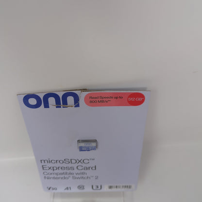 New Open Box Onn 512GB MicroSDXC Express Card for Nintendo Switch 2