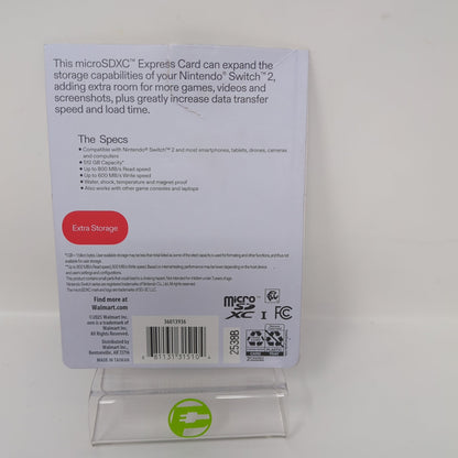 New Open Box Onn 512GB MicroSDXC Express Card for Nintendo Switch 2