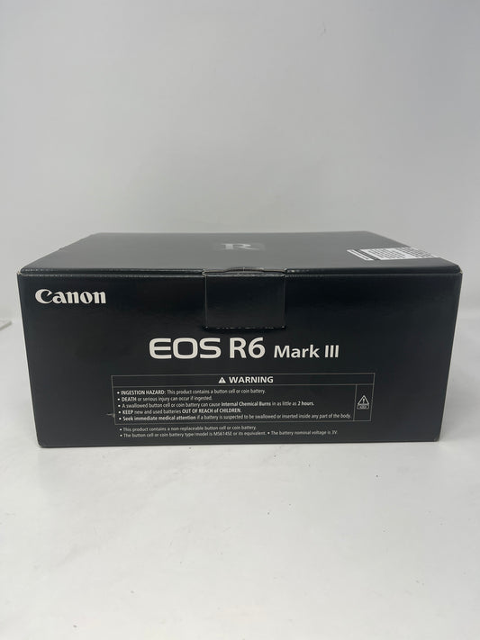 New Canon EOS R6 Mark III Mirrorless DSLR