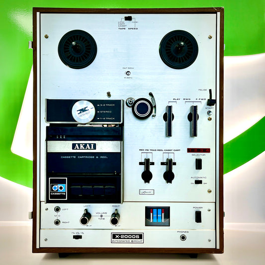 Akai X-2000S Reel to Reel, Tape and 8-track Deck